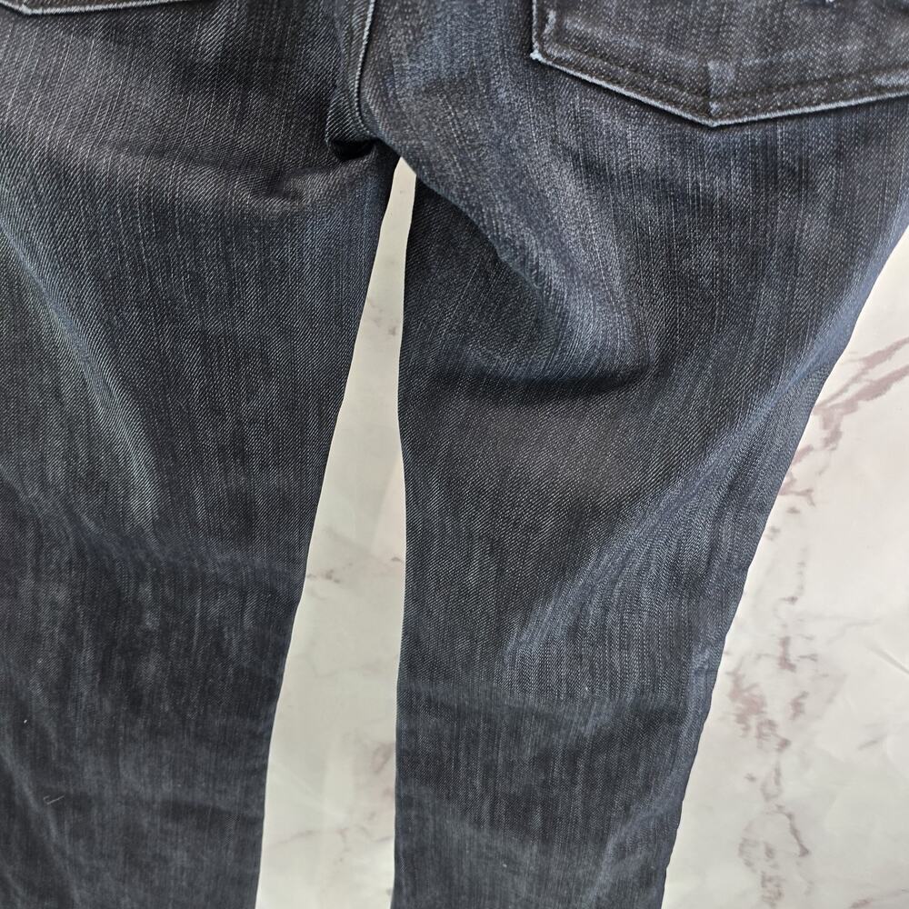 7 For All Mankind Jeans Womens 29 X 30 Y2K Dark Mid Rise A Pocket Denim Bootcut - Picture 7 of 12